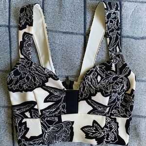 Bralette style floral top